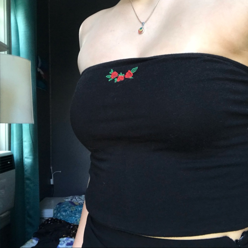 Brandy cropped tube top